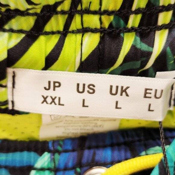 Aptro Mens Tropical Leaf Print Swim Trunks Shorts Size L - Picture 2 of 7